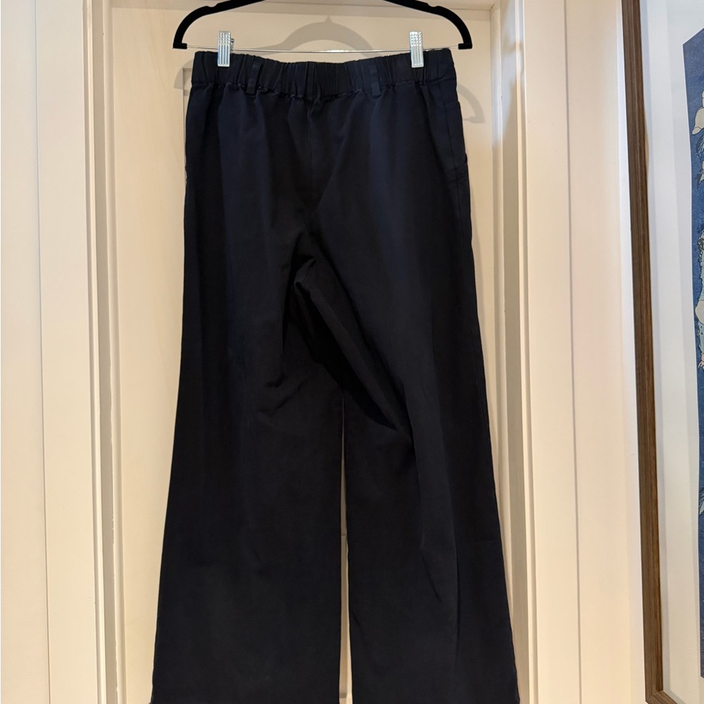 Women's Navy Blue Wide Leg Pants